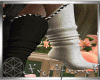 black/ white socks