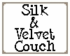 Silk & Velvet Couch
