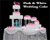Pink /White Wedding Cake