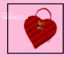 Red LV Heart Purse