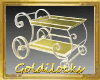 Gold-N-Cream Tea Cart