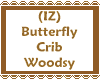 (IZ) Butterfly Crib Wood