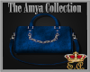 Amya Blue Leather Purse