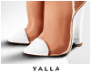 YALLA Cute White Heels