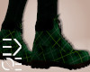 Roux Green Plaid Boots