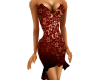 valentine red dress