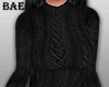 B| Black Sweater Dress