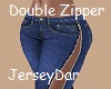 Double Zipper Jeans