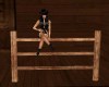 WOODEN FENCE W/POSES