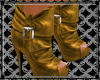 [MB] Leather Boots Gold
