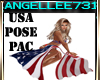 USA 4TH  FLAG POSE PAC