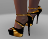 Souliers Gold And Black