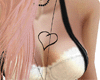 breast heart tattoo
