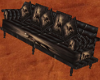Brwn Leather Horse Couch