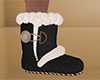 Black Slipper Boots M