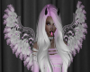 show wings pink white