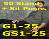 Male-50 Stand +Sit Poses