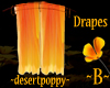 ~B~ Drapes OrangePoppy