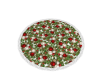 Round Christmas Ball Rug