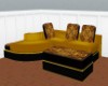 Black/Gold Chunky Sofa