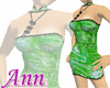 Asian Mini Dress GREEN