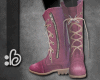 :B Pink vintage boots