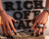 𝒟♢Short Black Nails