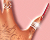 ♛ Red Nails&tatto