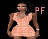 PF peach dress