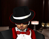 Blk/Red/White Mafia Hat
