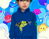 Grinch Hoodie Blue Kid