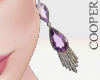 !A purple earrings