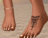 m. feet nails + tattoo !