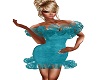 HF Cyan Ruffled Mini