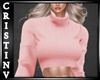 !CR! Pink Crop Sweater