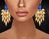 !Mia Blue & Gold Earring