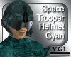 Space Trper Helmet Cyan