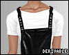 Leather Overall+Shirt !