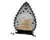 Black Rattan Egg Chair