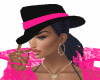 Hat black&pink R!