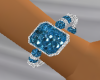 (H)Blue topaz bracelet(R