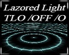 Teal Lazored Floor Light
