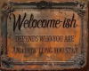 welcome wall hanging