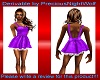 purple dress short Bella