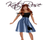 1950 blue poodle dress