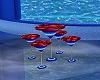 Bartable blue/red