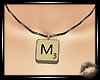 💋Scrabble Tile M (F)