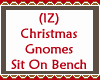 Gnomes Sit On Bench