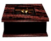 tiled fire place
