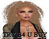Honey blonde long curly